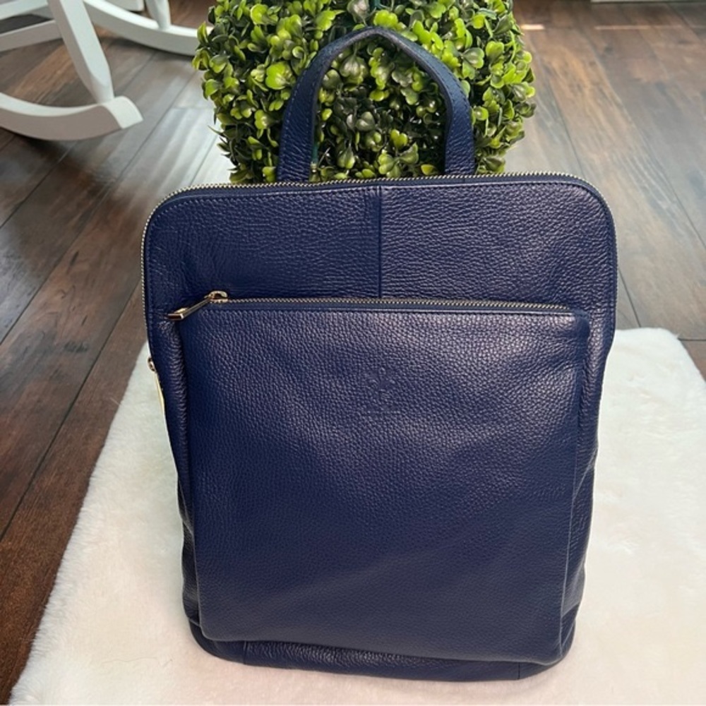Vera Pella Convertible Backpack/Crossbody/Shoulder/Carry Bag Italian Leather - Picture 9 of 17